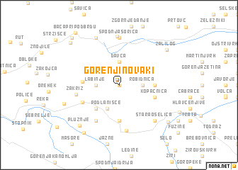 map of Gorenji Novaki