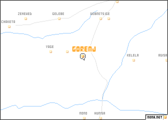 map of Gorenj