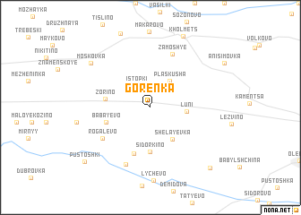 map of Gorenka