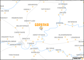 map of Gorenka