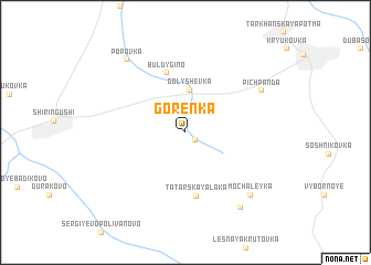 map of Gorenka