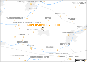 map of Gorenskiye Vyselki