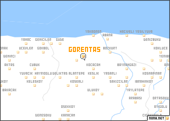 map of Görentaş