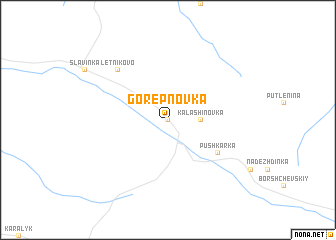 map of Gorepnovka