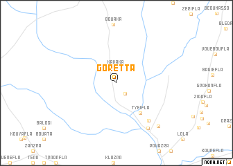 map of Goretta