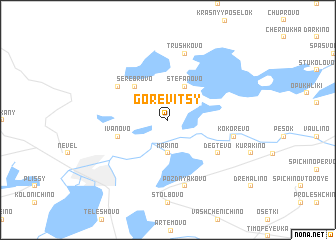 map of Gorevitsy