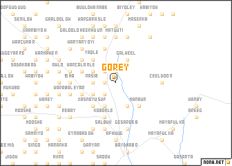 map of Gorey