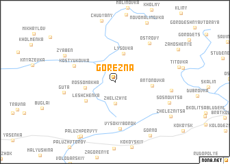 map of Gorezna