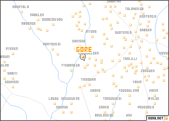 map of Goré