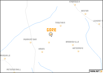 map of Gore