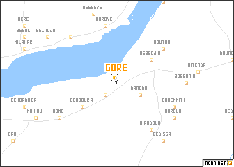 map of Goré