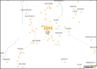 map of Goré