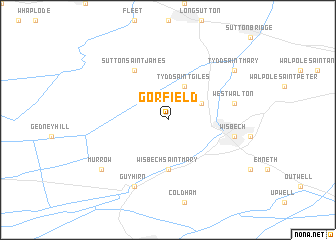 map of Gorfield