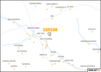map of Gorgāb