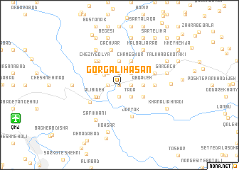map of Gorg ‘Alī Ḩasan