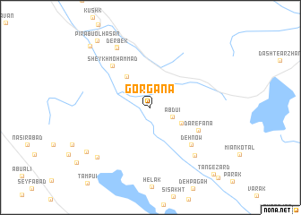 map of Gorganā