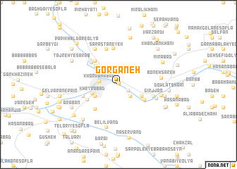 map of Gorgāneh
