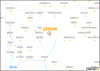 map of Gorgao