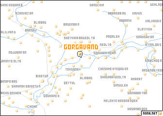 map of Gorgavand