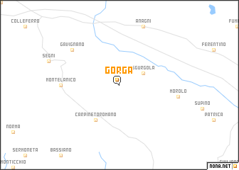 map of Gorga