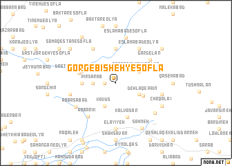 map of Gorg-e Bīsheh-ye Soflá