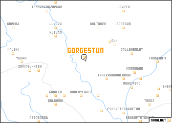 map of Gorgestūn