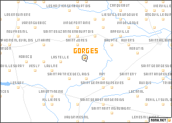 map of Gorges