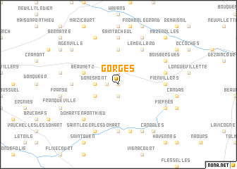 map of Gorges