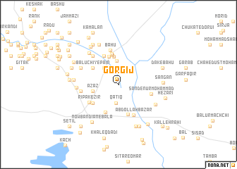 map of Gorgīj