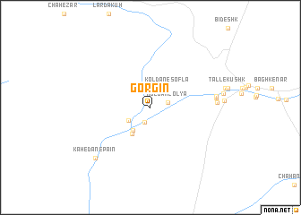 map of Gorgīn
