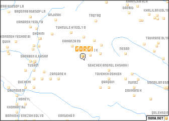 map of Gorgī