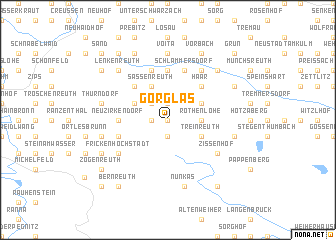 map of Görglas