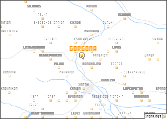 map of Gorgóna