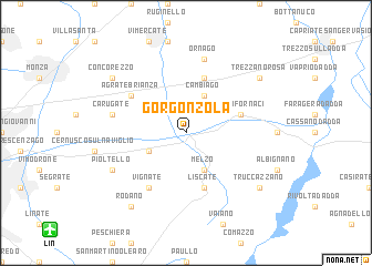 map of Gorgonzola