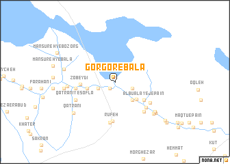 map of Gor Gor-e Bālā