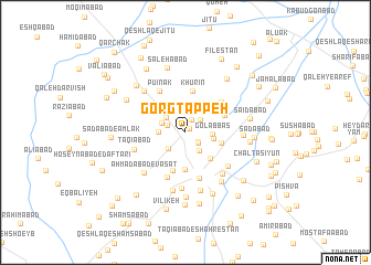 map of Gorg Tappeh