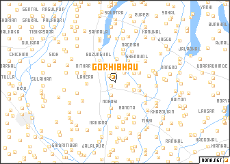 map of Gorhi Bhāu