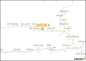 map of Göriach