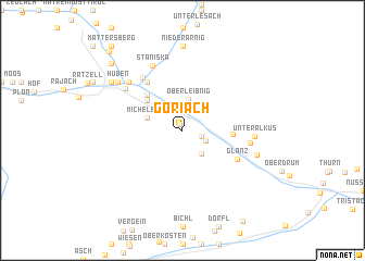 map of Göriach