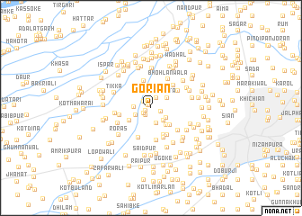 map of Gorīān