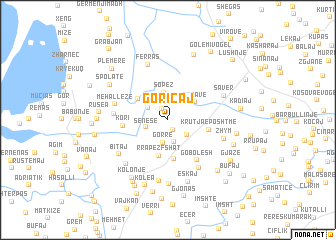 map of Goriçaj