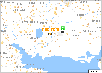 map of Goričani