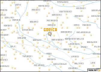 map of Gorica