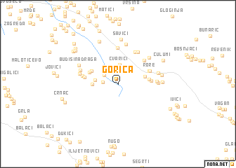 map of Gorica