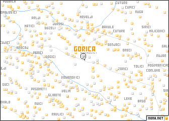 map of Gorica