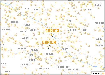 map of Gorica