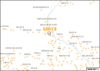 map of Gorica