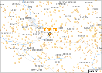 map of Gorica