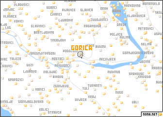 map of Gorica