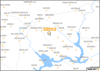 map of Gorice